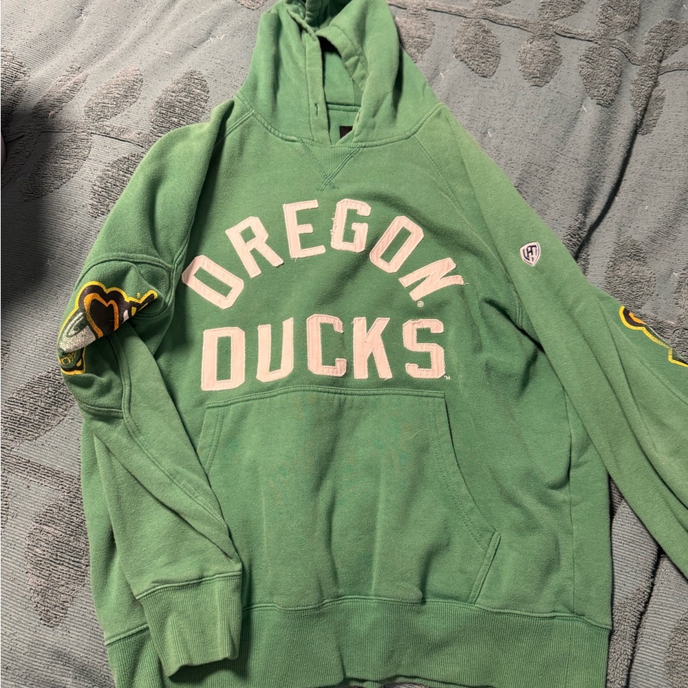 Oregon Ducks Green Pullover Hoodie